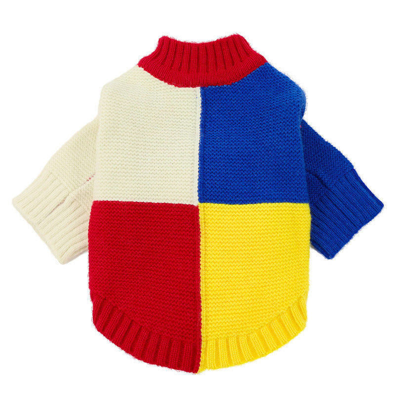 Color Block Fashion Pet Sweater