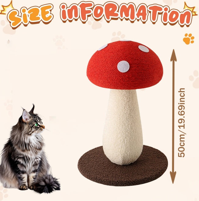 Large Mushroom Scratch Post