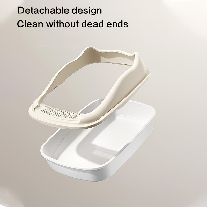 Extra-Large Semi-Enclosed Cat Litter Box