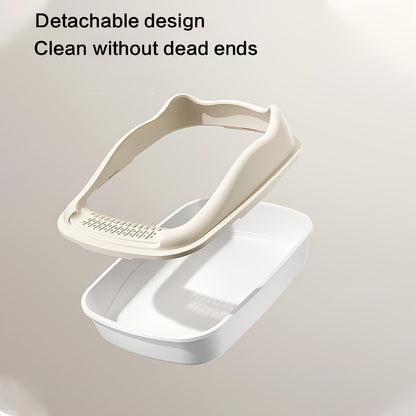 Extra-Large Semi-Enclosed Cat Litter Box